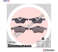 ZIMMERMANN 23281.180.1 Brake pad set
