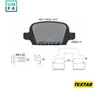 Textar Rear Brake Pads 2328404 - Lucas System - Fits Opel Corsa/Vauxhall Tigra/Holden Barina Classic