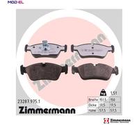 BRAKE PAD SET DISC BRAKE 23287.975.1 FOR BMW N46 B20 CA/N42 B20 BZ 2.0L 4cyl