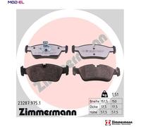 BRAKE PAD SET DISC BRAKE 23287.975.1 FOR BMW N46 B20 CA/N42 B20 BZ 2.0L 4cyl