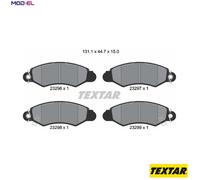 Front Brake Pad Set For Disc Fits Subaru Justy Suzuki Swift TEXTAR 2329601