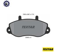 Textar Front Disc Brake Pads 2330201 – Genuine OE – Renault Master, Opel Movano, Vauxhall – Set of 4