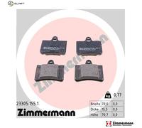 BRAKE PAD SET DISC BRAKE 23305.155.1 FOR CITROEN C5/II/Break 4HR /4HP 2.2L 4cyl