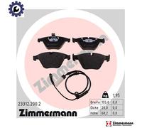 Brake pads 23312.200.2 ZIMMERMANN for BMW 1 Coupe 7 5 5 Touring 6 6 Convertible