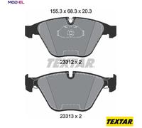 Front Brake Pad Set For Disc Fits BMW 5 Series 6 Series 7 Series TEXTAR 2331211
