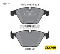 Front Brake Pad Set For Disc Fits BMW 5 Series 6 Series 7 Series TEXTAR 2331211