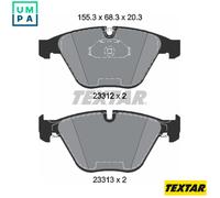 Front Brake Pad Set For Disc Fits BMW 5 Series 6 Series 7 Series TEXTAR 2331211