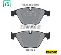 Front Brake Pad Set For Disc Fits BMW 5 Series 6 Series 7 Series TEXTAR 2331211