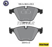 Front Brake Pad Set For Disc Fits BMW 5 Series 6 Series 7 Series TEXTAR 2331211