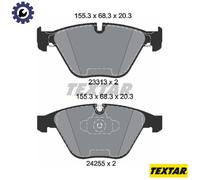 Textar Front Brake Pads 2331301, Genuine OE Full Set of 4 for BMW 3 Series X1 RWD E90