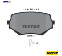 TEXTAR 2331401 Brake Pad Set, disc brake for SUZUKI