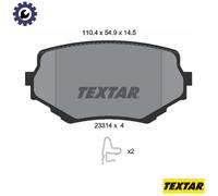 Textar Brake Pads Set 2331401 - Front Full Set of 4 (1A503323Z, 1A523323Z, 1A523323ZA, 1V6L3328ZA)