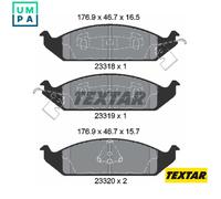 FRONT BRAKE PADS SET 2331801 TEXTAR I