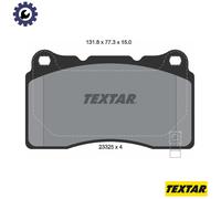 For Ford Tesla Genuine OE Textar Brake Pads Full Set Of 4 Front / Rear 2332501