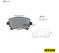 Textar Car Brake Pad Rear Caliper Screws For Audi 2332607