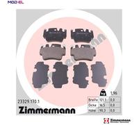 BRAKE PAD SET DISC BRAKE 23329.170.1 FOR PORSCHE BOXSTER/Spyder CARRERA/GT 3.6L