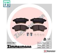 ZIMMERMANN 23332.180.1 Brake pad set