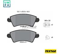 TEXTAR 2333201 Brake pad set
