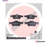 ZIMMERMANN 23334.165.1 Brake pad set