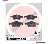 ZIMMERMANN 23334.165.1 Brake pad set