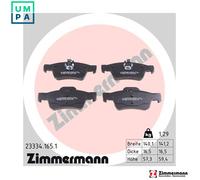 Brake pads 23334.165.1 ZIMMERMANN for MERCEDES-BENZ CLS S-CLASS S-CLASS Coupe SL