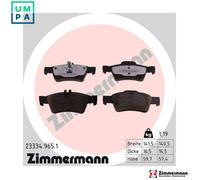 ZIMMERMANN 23334.965.1 Brake pad set