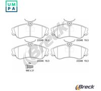 BRAKE PAD SET DISC BRAKE 23346 00 701 00 FOR PEUGEOT PARTNER/PATAGONICA/URBANA