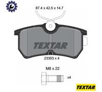Brake pads 2335301 TEXTAR for FORD FOCUS I FOCUS I Saloon FOCUS I Turnier