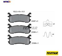 Textar Car Brake Pad Rear Accessories Acoustic Wear Warning For Eunos 2338704