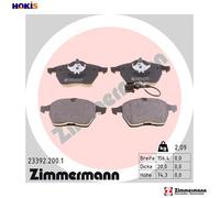 ZIMMERMANN Brake Pad Set 23392.200.1 - Disc Brake - for AUDI, SEAT, VW, SKODA