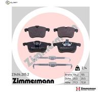ZIMMERMANN Brake Pad Set 23404.205.2 - Disc brake for Cadillac, Saab, Opel, Vauxhall