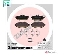 ZIMMERMANN 23407.190.1 Brake pad set
