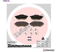 ZIMMERMANN 23407.190.1 Brake pad set