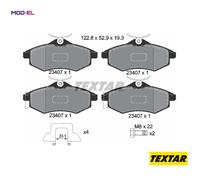 FRONT BRAKE PADS SET for CITROEN