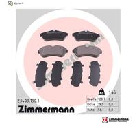 BRAKE PAD SET DISC BRAKE 23409.190.1 FOR CITROEN C3/II/Pluriel C2 KFU8FR 1.4L