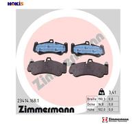 BRAKE PAD SET DISC BRAKE 23414.168.1 FOR PORSCHE M97.70S/70/76 M96.70/79 3.6L