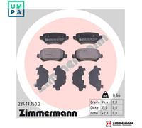ZIMMERMANN 23417.150.2 Brake pad set