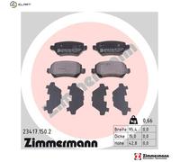 ZIMMERMANN 23417.150.2 Brake pad set