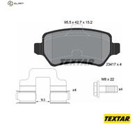 Textar Brake Pad Set 2341702 – Disc Brake for Holden / HSV / Opel / Vauxhall Astra