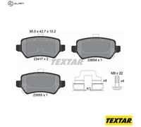 Brake Pads Set Rear Textar 2341703 93169143 583021PA30 1605086 93193613 93170602