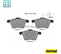 Textar 2341801 Front Axle Disc Brake Pad Set Fits Ford Seat VW