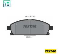 TEXTAR 2342004 Brake Pads Set Front for Nissan X-Trail