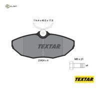BRAKE PAD SET DISC BRAKE 2342401 FOR DAIMLER JAGUAR TROLLER AJ8FT 4.2L 8cyl 2.7L