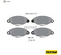BRAKE PAD SET DISC BRAKE 2343401 FOR FORD TRANSIT/TOURNEO/Bus/Van F4FA 2.4L 4cyl