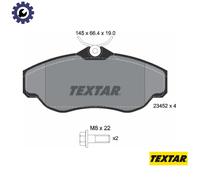 Front Brake Pad Set For Disc For Land Rover Discovery Range Rover TEXTAR 2345201