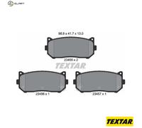 Textar Rear Axle Disc Brake Pad Set 2345501 – Genuine OE Full Set of 4 – Fits Kia