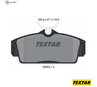 BRAKE PAD SET DISC BRAKE 2346302 FOR NISSAN SENTRA/II/Hatchback PRIMERA/Break