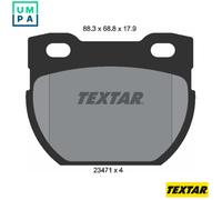 Textar Brake Pads 2347103 – Genuine OE Rear Full Set of 4 for Land Rover