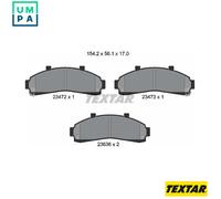 Brake pads 2347201 TEXTAR for FORD USA EXPLORER
