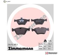 ZIMMERMANN 23474.195.1 Brake pad set
